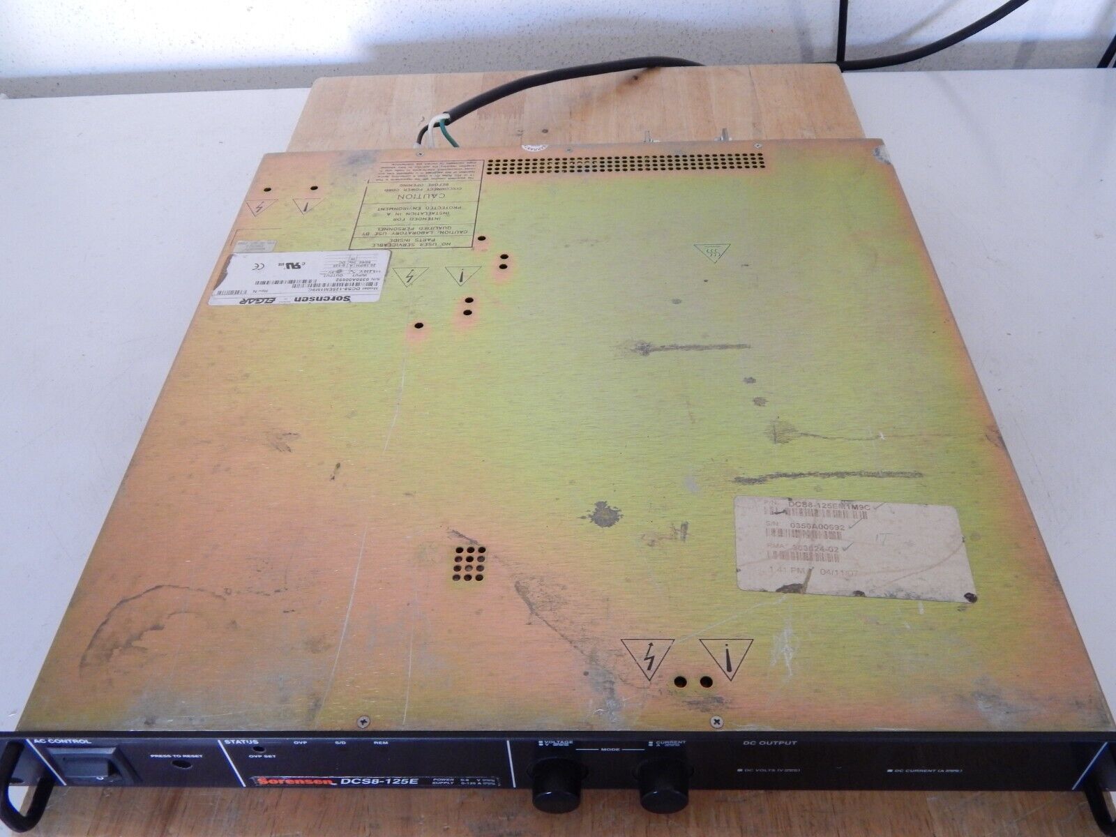 Sorensen DCS8-125E M9C (GPIB) DC Power Supply 8V @ 125A cover stain (3 in stock) Sorensen DCS8-125E M9C (GPIB) DC Power Supply 8V @ 125A cover stain (3 in stock)